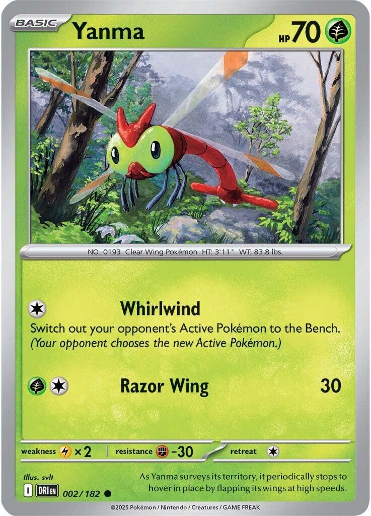 Yanma #2 — Destined Rivals English Pokémon card