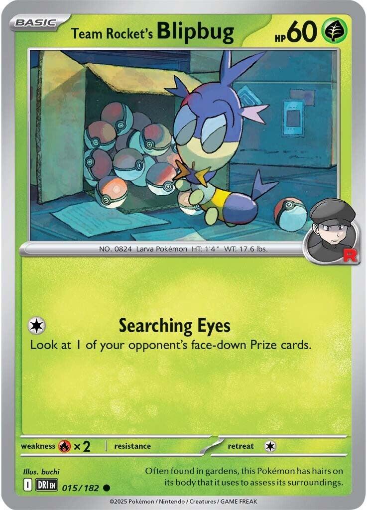 Team Rocket's Blipbug #15 — Destined Rivals English Pokémon card