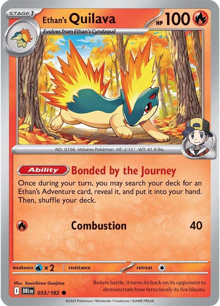 Ethan's Quilava #33 — Destined Rivals English Pokémon card
