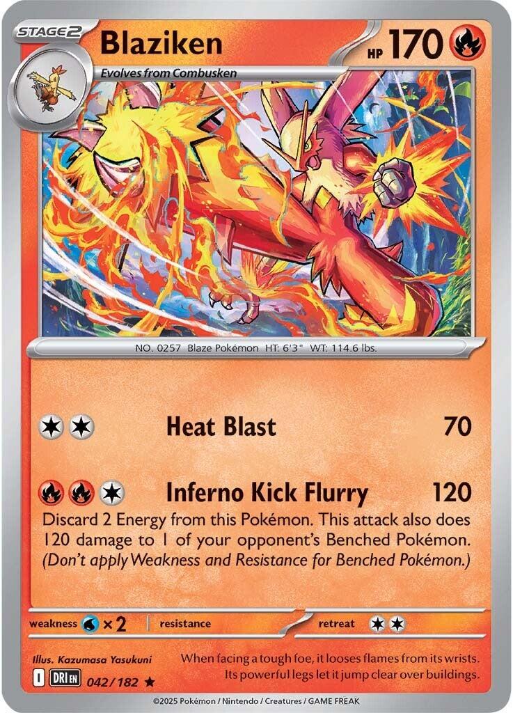 Blaziken #42 — Destined Rivals English Pokémon card