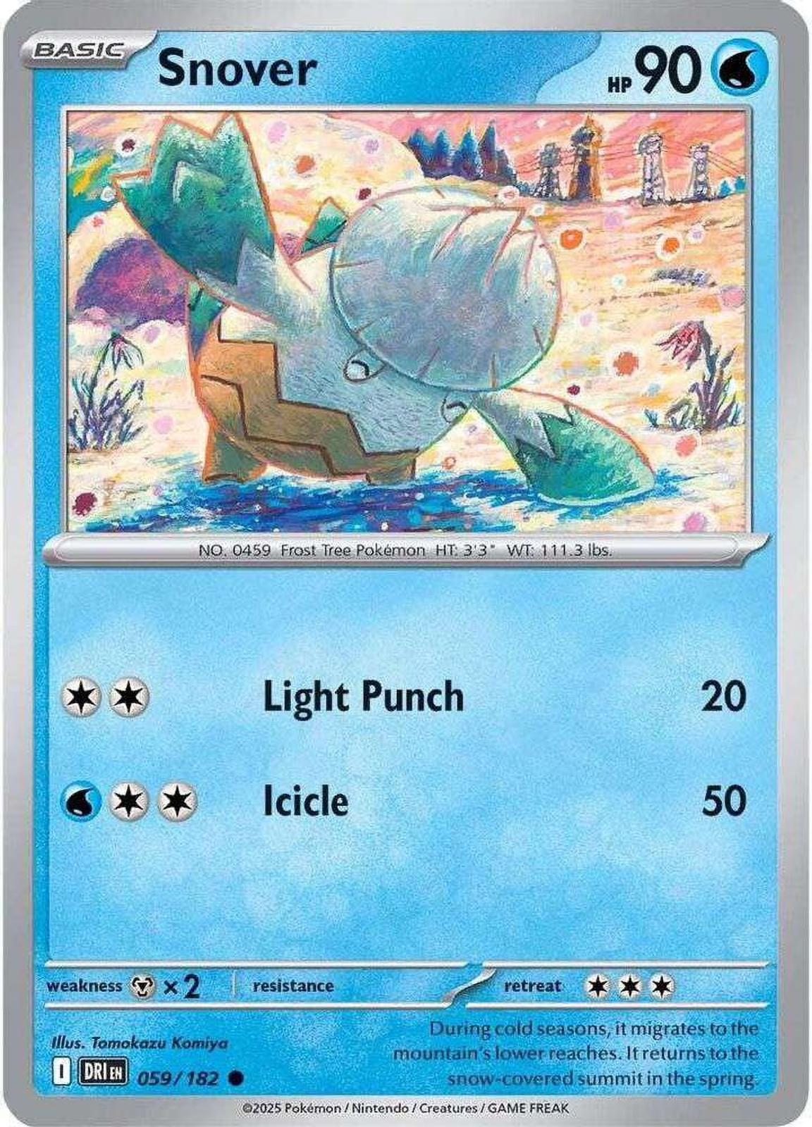 Snover #59 — Destined Rivals English Pokémon card