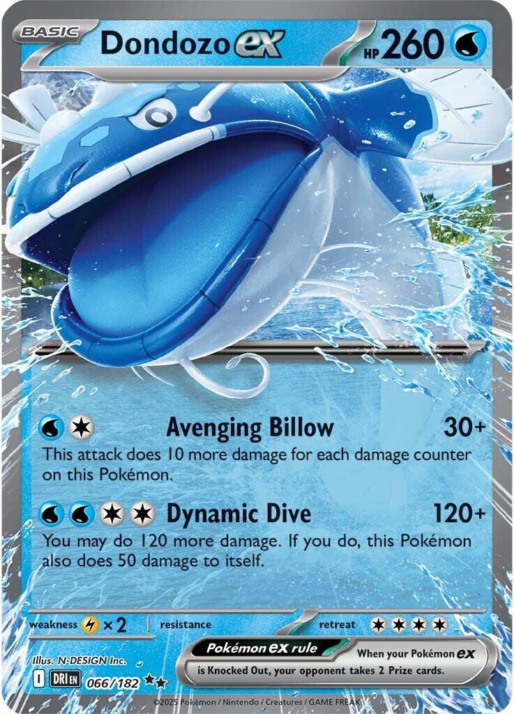 Dondozo ex #66 — Destined Rivals English Pokémon card