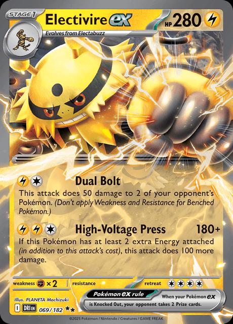 Electivire ex #69 — Destined Rivals English Pokémon card