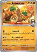 Ethan's Sudowoodo #93 — Destined Rivals English Pokémon card
