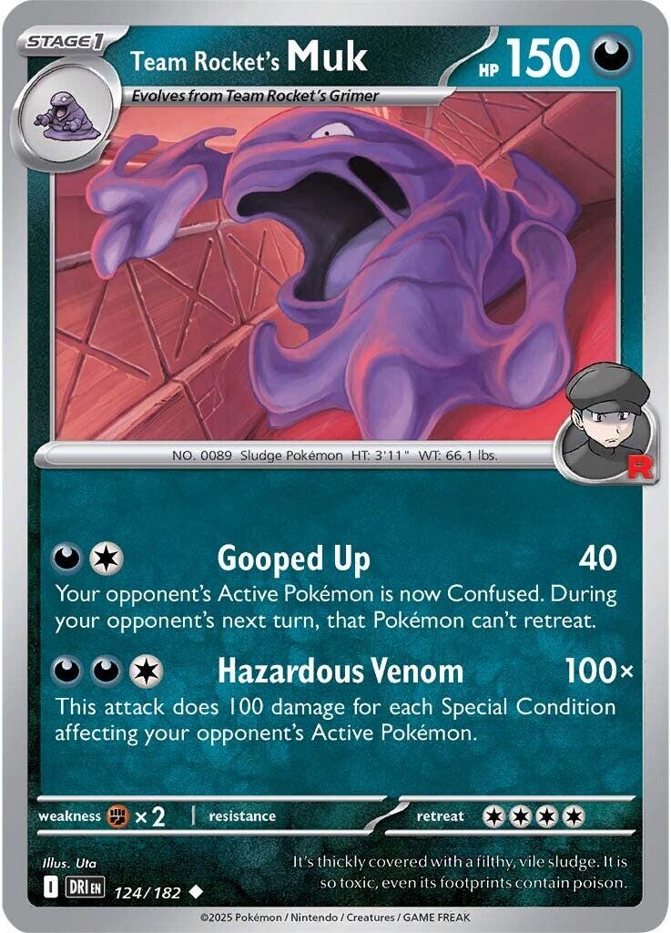 Team Rocket's Muk #124 — Destined Rivals English Pokémon card