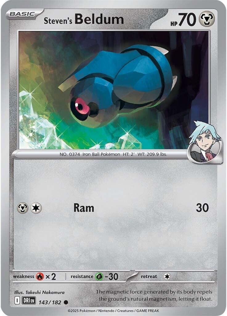 Steven's Beldum #143 — Destined Rivals English Pokémon card