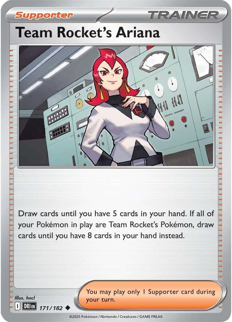 Team Rocket's Ariana #171 — Destined Rivals English Pokémon card