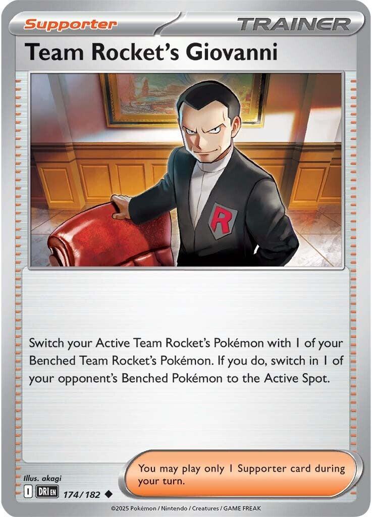 Team Rocket's Giovanni #174 — Destined Rivals English Pokémon card