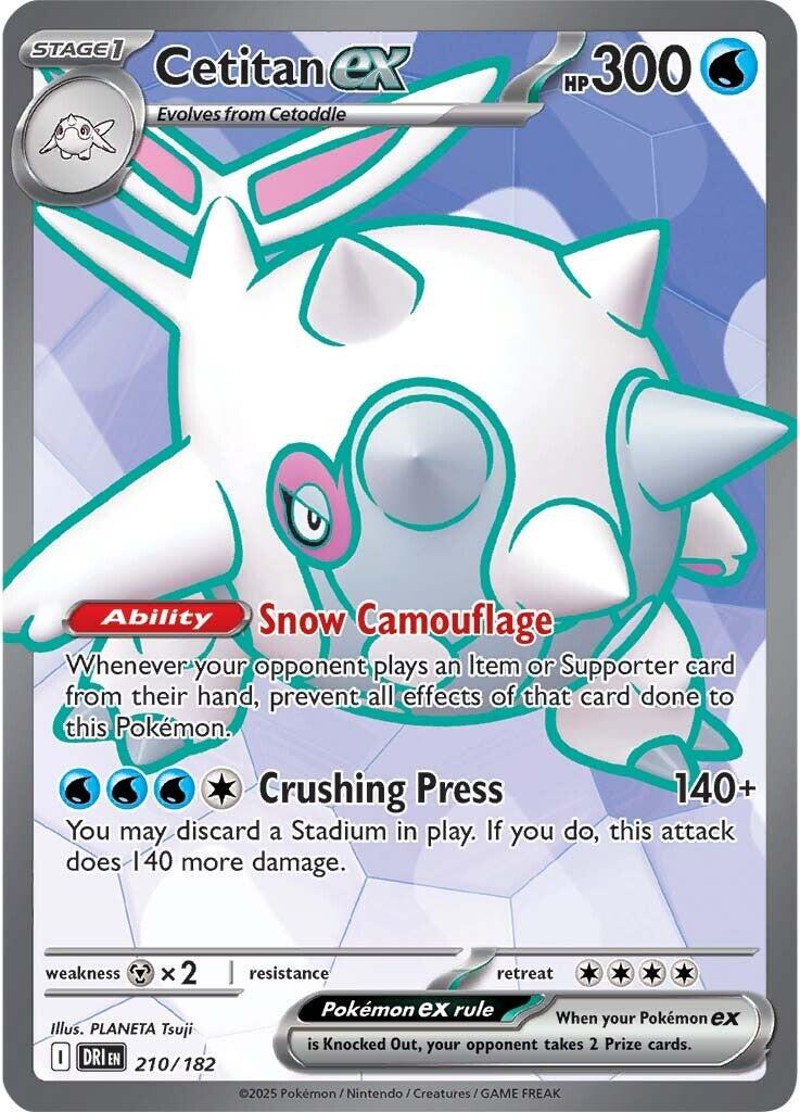 Cetitan ex #210 — Destined Rivals English Pokémon card