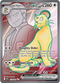 Team Rocket's Persian ex #219 — Destined Rivals English Pokémon card