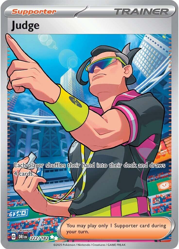 Judge #222 — Destined Rivals English Pokémon card