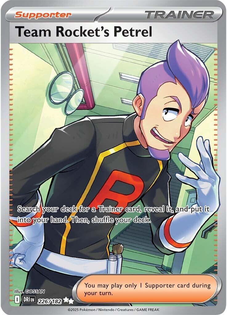 Team Rocket's Petrel #226 — Destined Rivals English Pokémon card