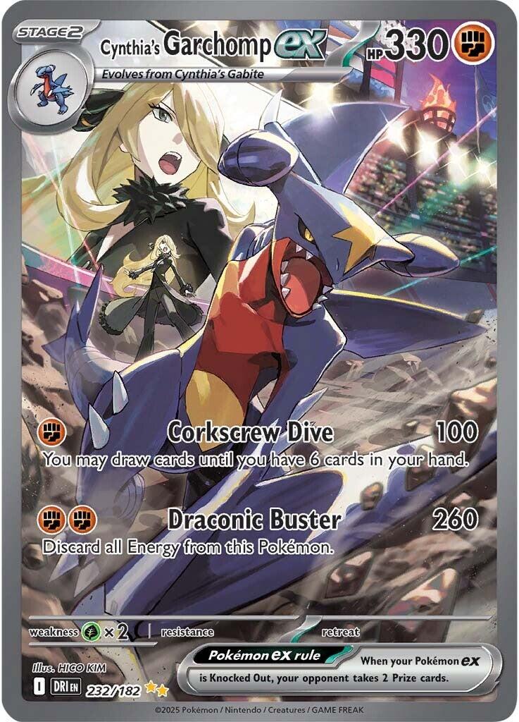 Cynthia's Garchomp ex #232 — Destined Rivals English Pokémon card