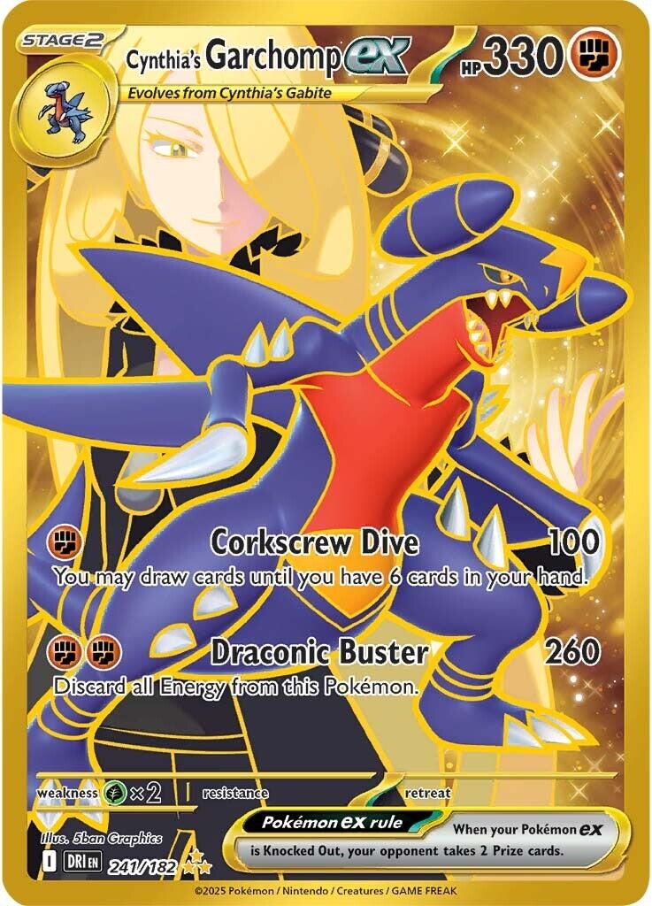 Cynthia's Garchomp ex #241 — Destined Rivals English Pokémon card