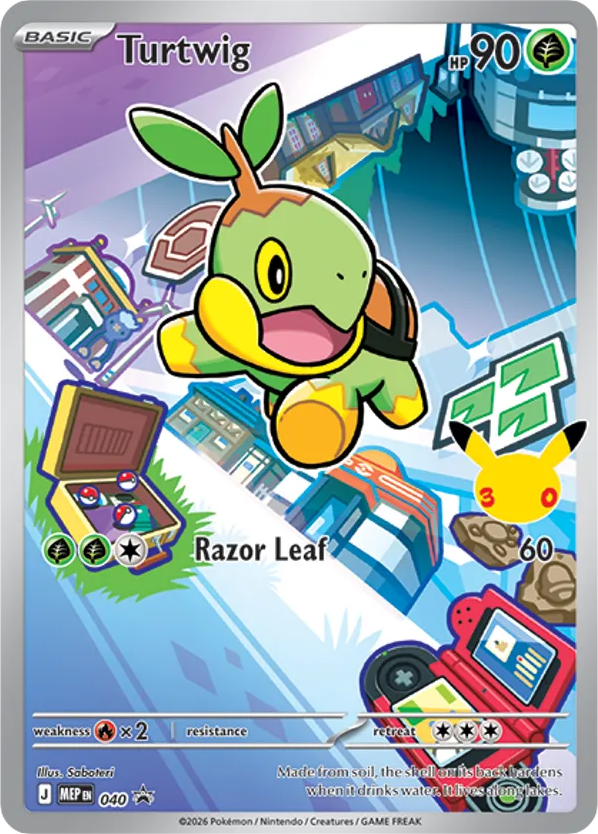 Turtwig MEP 040 First Partner Series 1 Pokémon card