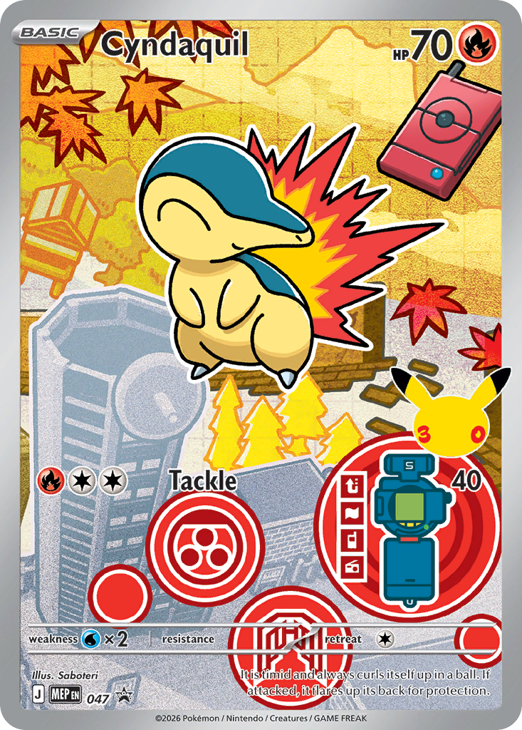 Cyndaquil MEP 047 First Partner Series 2 Pokémon card