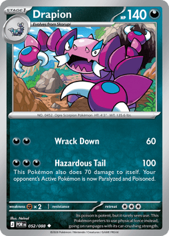 Drapion 52 Perfect Order Pokémon card