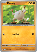 Mankey 42 Pitch Black Pokémon card