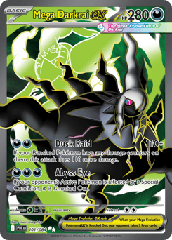 Mega Darkrai ex 101 Pitch Black Pokémon card