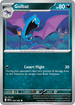 Golbat 50 Chaos Rising Pokémon card