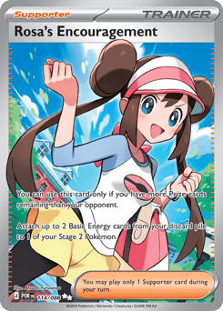 Rosa's Encouragement 114 Perfect Order Pokémon card