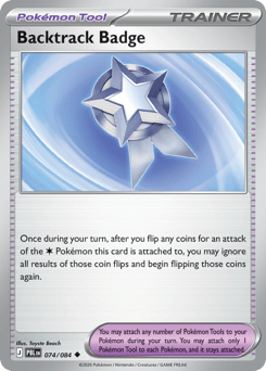 Backtrack Badge 74 Pitch Black Pokémon card
