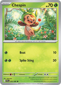 Chespin 5 Chaos Rising Pokémon card