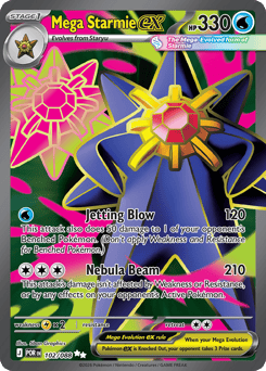 Mega Starmie ex 102 Perfect Order Pokémon card