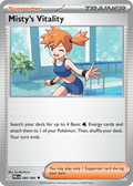 Misty's Vitality 80 Pitch Black Pokémon card