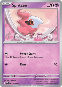 Spritzee 35 Perfect Order Pokémon card