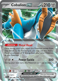 Cobalion ex 64 Chaos Rising Pokémon card