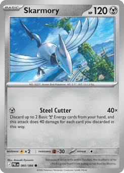 Skarmory 60 Pitch Black Pokémon card