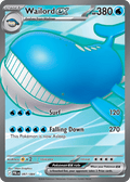 Wailord ex 97 Pitch Black Pokémon card