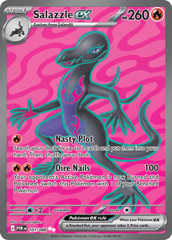 Salazzle ex 101 Perfect Order Pokémon card