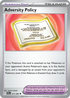 Adversity Policy 74 Chaos Rising Pokémon card