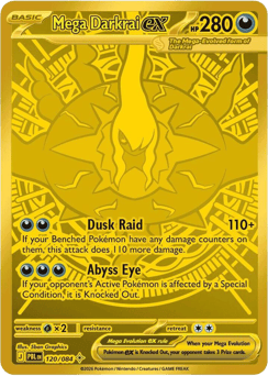 Mega Darkrai ex 120 Pitch Black Pokémon card