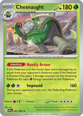 Chesnaught 7 Chaos Rising Pokémon card