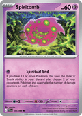 Spiritomb 35 Pitch Black Pokémon card