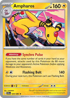 Ampharos 29 Chaos Rising Pokémon card