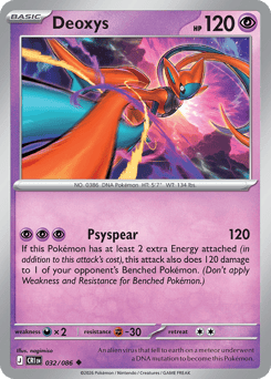 Deoxys 32 Chaos Rising Pokémon card
