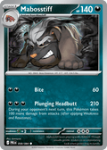 Mabosstiff 58 Pitch Black Pokémon card