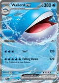 Wailord ex 16 Pitch Black Pokémon card