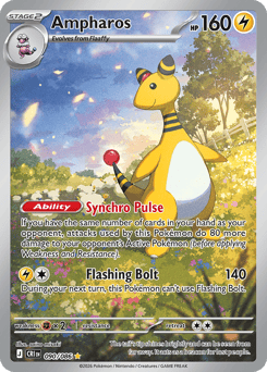 Ampharos 90 Chaos Rising Pokémon card