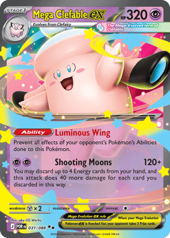 Mega Clefable ex 31 Perfect Order Pokémon card